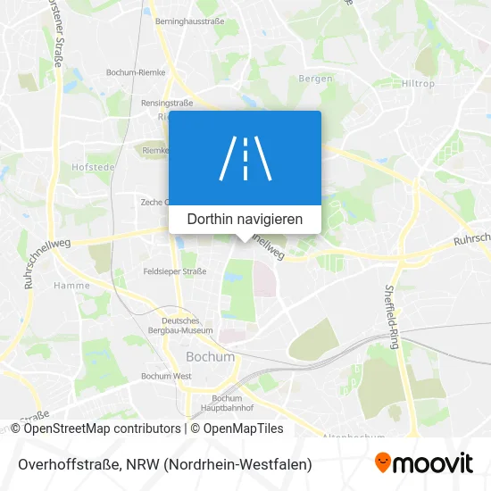 Overhoffstraße Karte