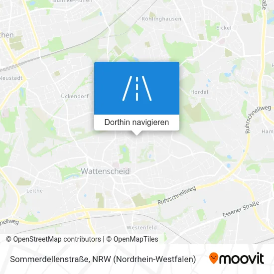 Sommerdellenstraße Karte