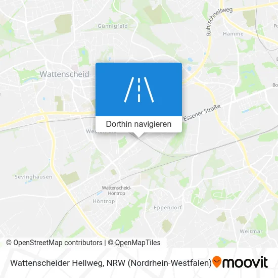 Wattenscheider Hellweg Karte