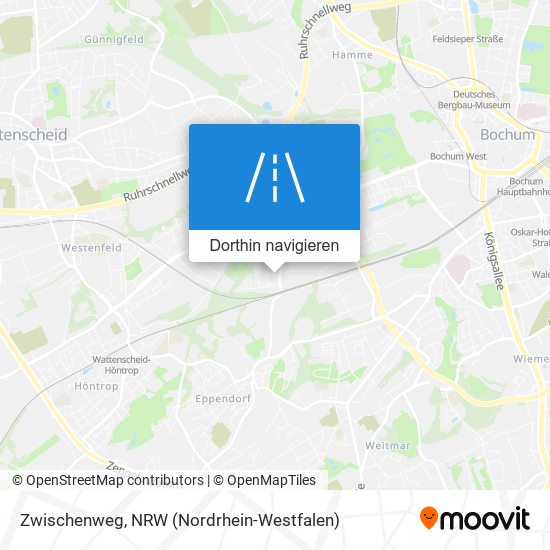 Zwischenweg Karte