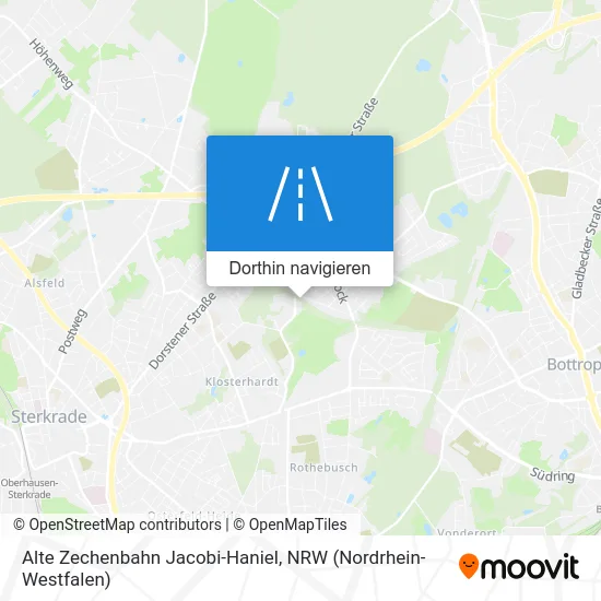 Alte Zechenbahn Jacobi-Haniel Karte