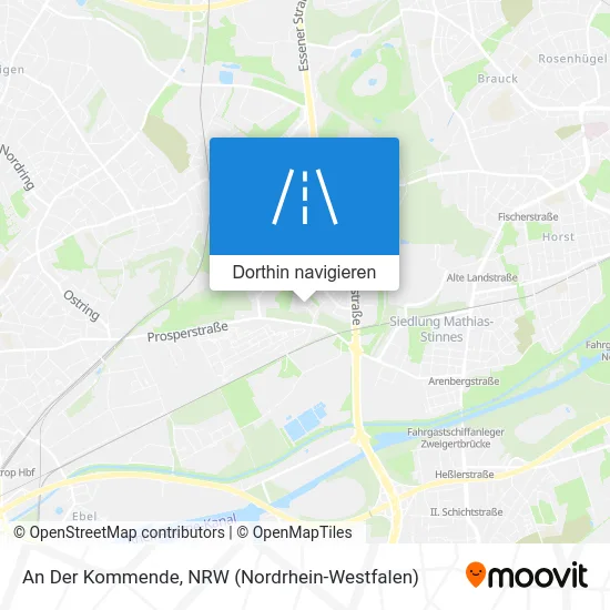 An Der Kommende Karte