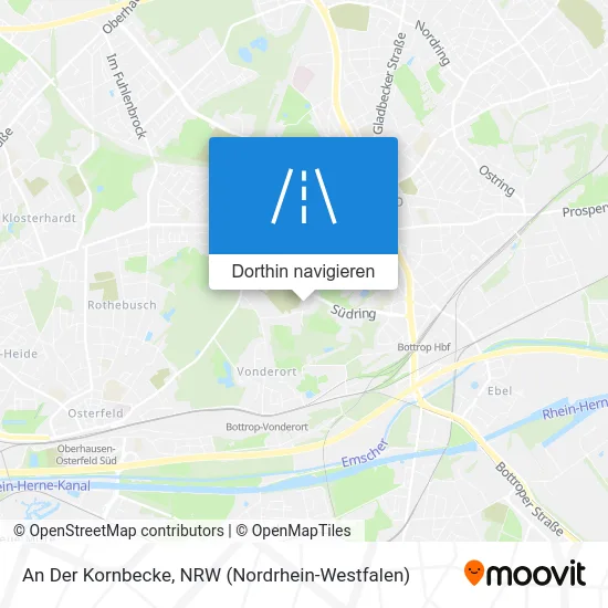 An Der Kornbecke Karte