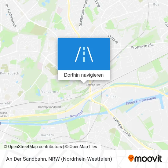 An Der Sandbahn Karte