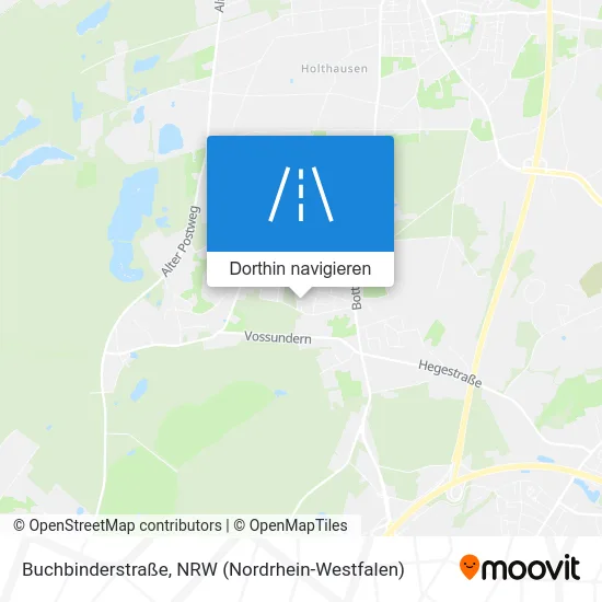 Buchbinderstraße Karte