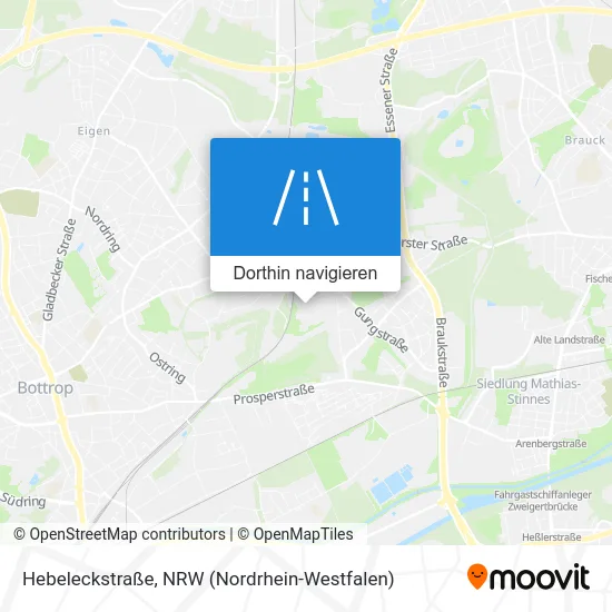 Hebeleckstraße Karte