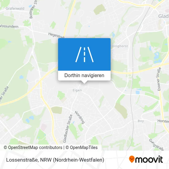 Lossenstraße Karte