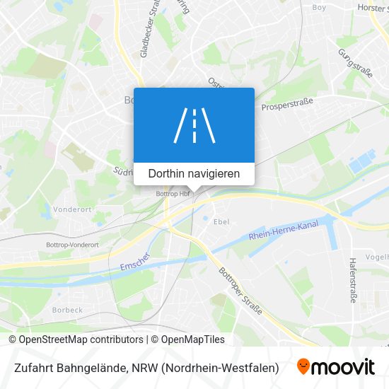 Zufahrt Bahngelände Karte