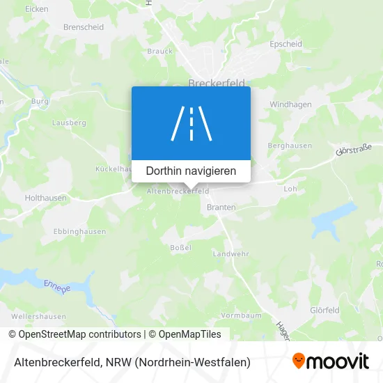 Altenbreckerfeld Karte