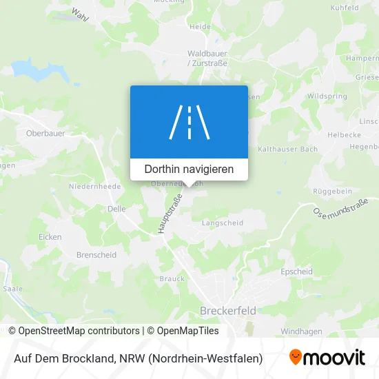 Auf Dem Brockland Karte