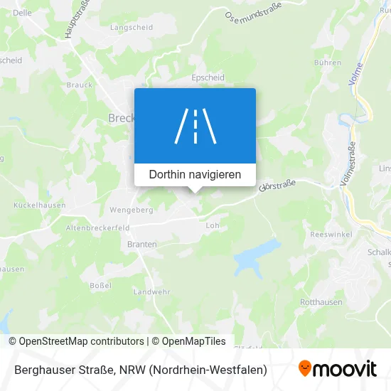 Berghauser Straße Karte