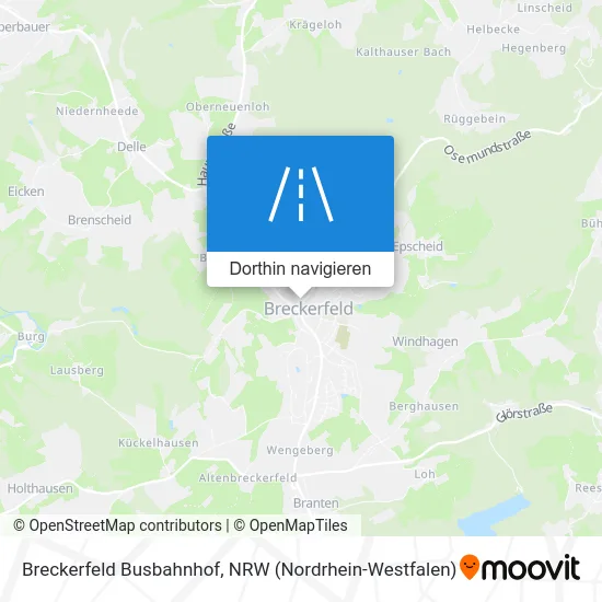 Breckerfeld Busbahnhof Karte