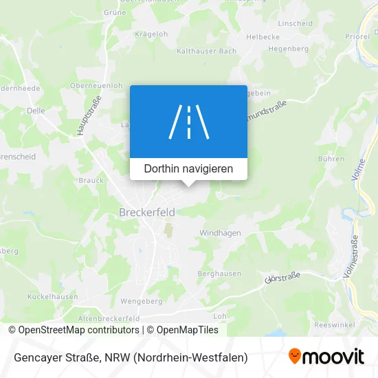 Gencayer Straße Karte