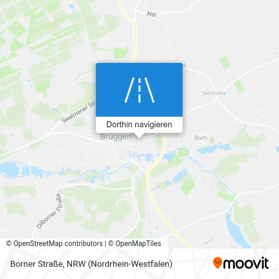 Borner Straße Karte