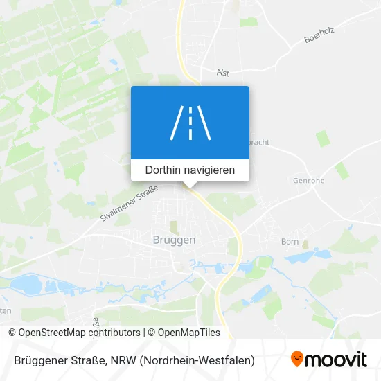 Brüggener Straße Karte