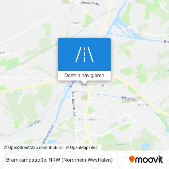 Bramkampstraße Karte