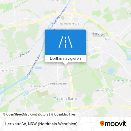 Hertzstraße Karte