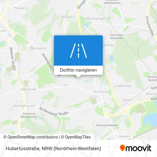 Hubertusstraße Karte