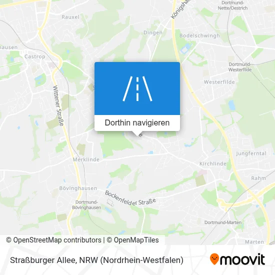 Straßburger Allee Karte