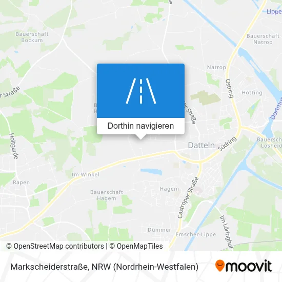 Markscheiderstraße Karte