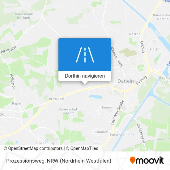 Prozessionsweg Karte