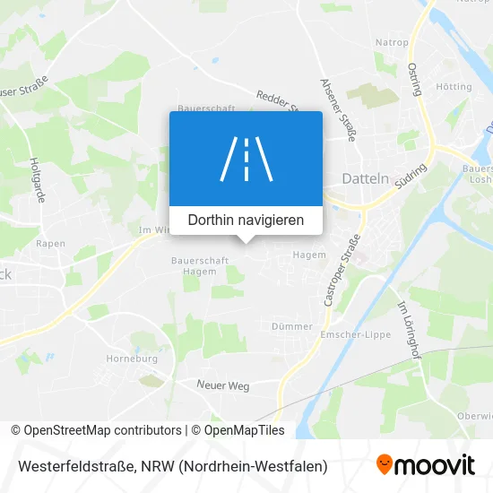 Westerfeldstraße Karte