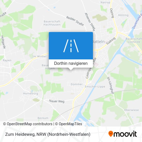 Zum Heideweg Karte