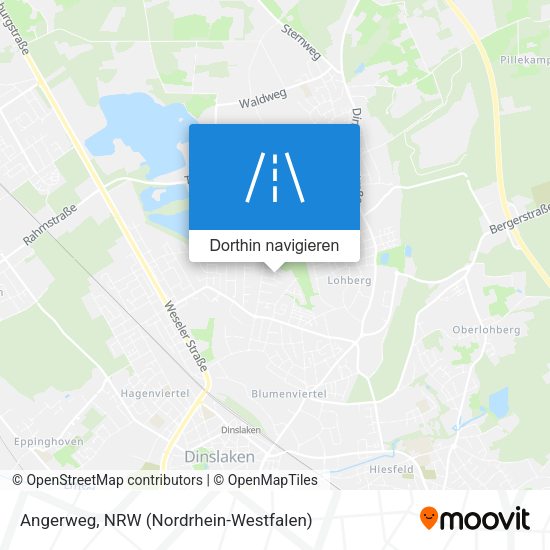 Angerweg Karte