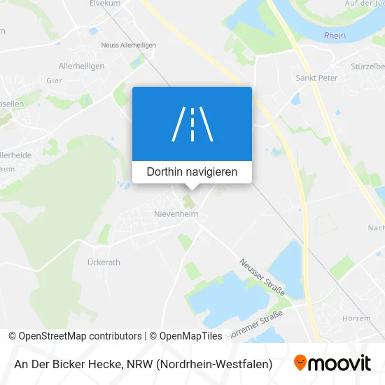 An Der Bicker Hecke Karte