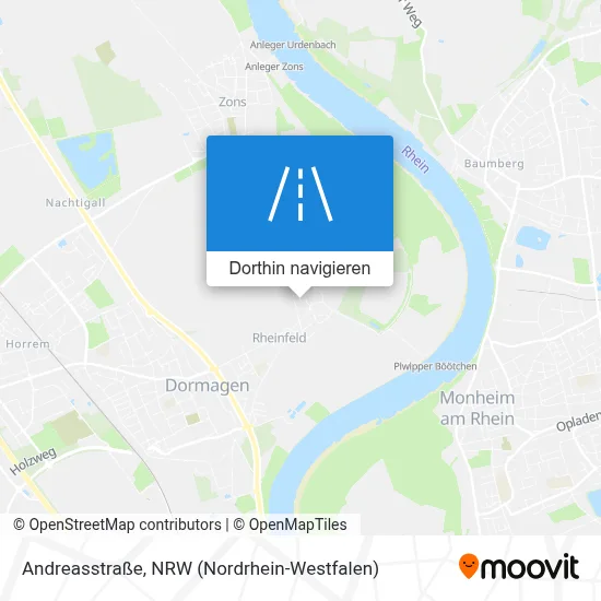 Andreasstraße Karte