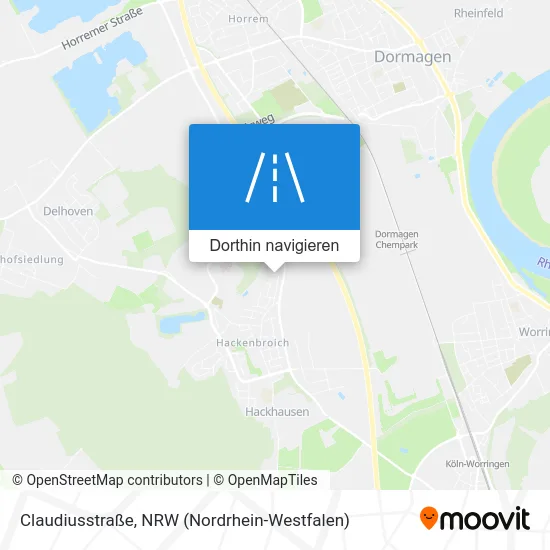 Claudiusstraße Karte