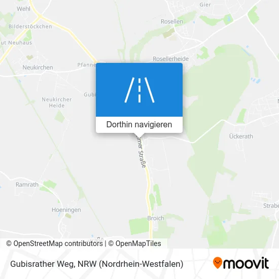 Gubisrather Weg Karte