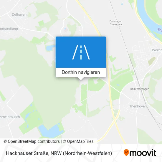 Hackhauser Straße Karte