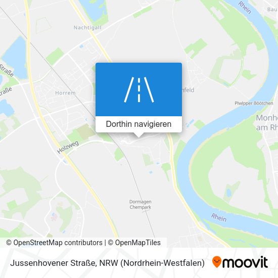 Jussenhovener Straße Karte