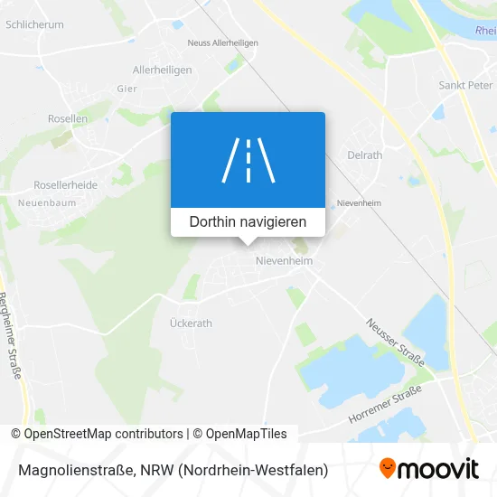 Magnolienstraße Karte