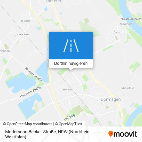 Modersohn-Becker-Straße Karte