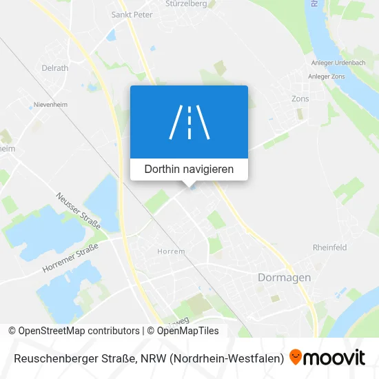 Reuschenberger Straße Karte