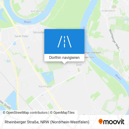 Rheinberger Straße Karte