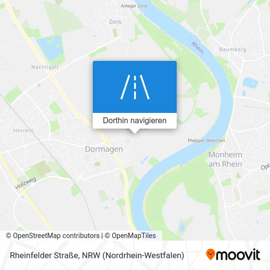 Rheinfelder Straße Karte