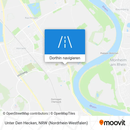 Unter Den Hecken Karte