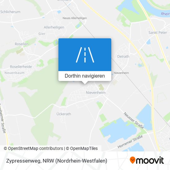 Zypressenweg Karte