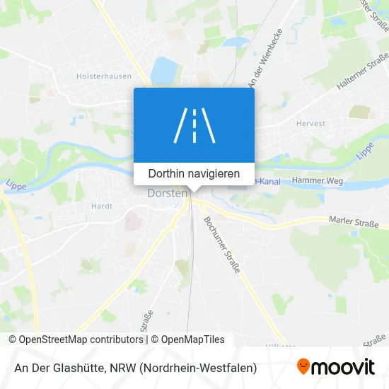 An Der Glashütte Karte