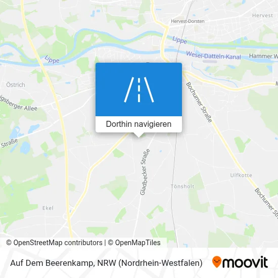 Auf Dem Beerenkamp Karte