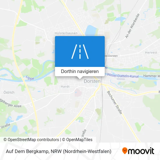 Auf Dem Bergkamp Karte