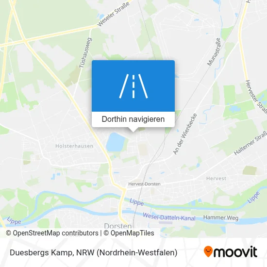 Duesbergs Kamp Karte