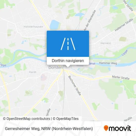 Gerresheimer Weg Karte