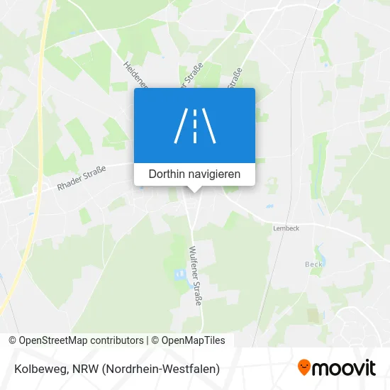 Kolbeweg Karte