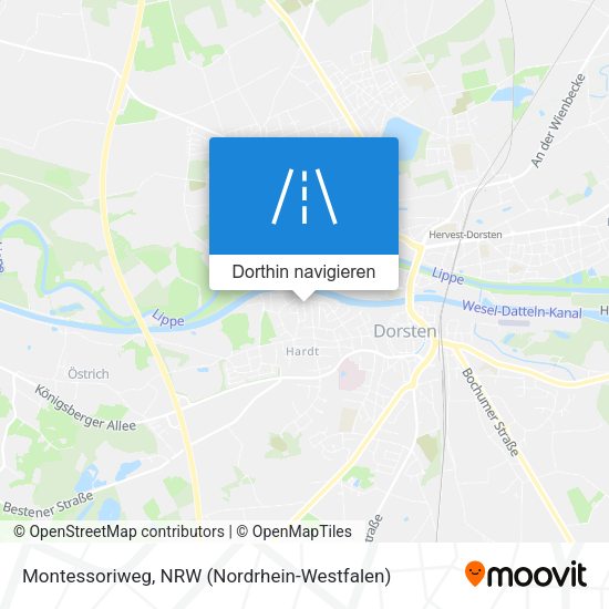 Montessoriweg Karte