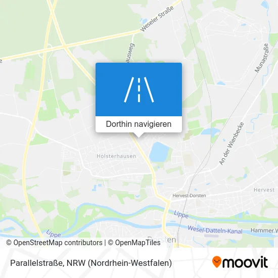 Parallelstraße Karte