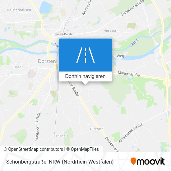 Schönbergstraße Karte